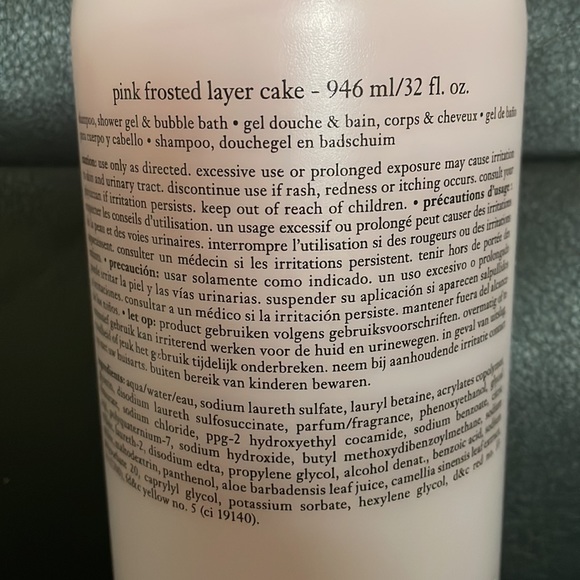 Philosophy Bath & Body New Philosophy Pink Frosted Layer Cake 32oz